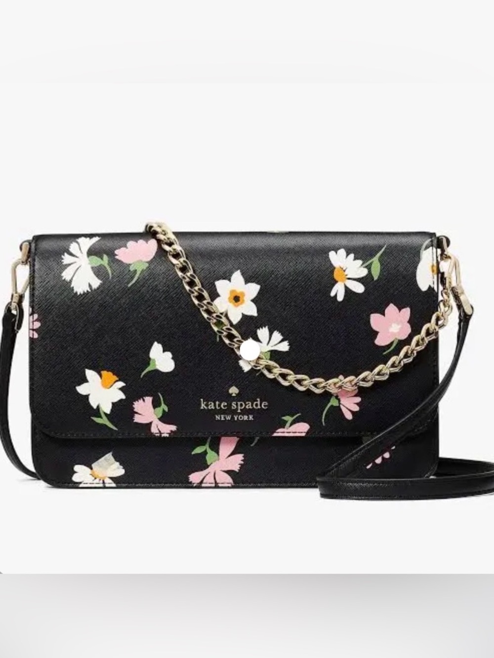 Kate Spade Madison Floral Waltz Flap Crossbody Bag
